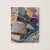 Heart Locks in Greece Puzzle ジグソーパズル (縦)