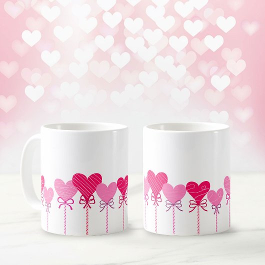 Heart Lollipop Border Coffee Mug コーヒーマグカップ
