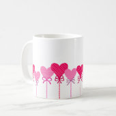 Heart Lollipop Border Coffee Mug コーヒーマグカップ (正面左)