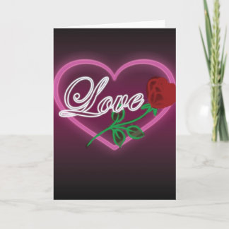 Heart, Love and Rose Greeting Card シーズンカード
