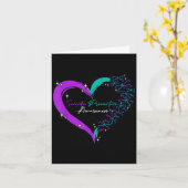 Heart Love Dragonfly Suicide Prevention Awareness  カード (黄色い花)