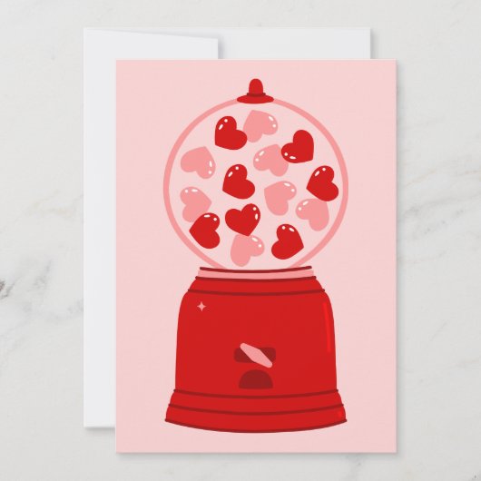 heart love valentine gum machine gumballs シーズンカード (正面)