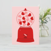 heart love valentine gum machine gumballs シーズンカード (スタンド正面)