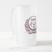 Heart Lover Beer Glass フロストグラスビールジョッキ (正面左)