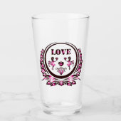 Heart Lover Drinkware タンブラーグラス (正面)
