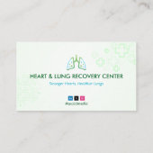 Heart & Lung Recovery Therapy | Light Green  名刺 (裏面)