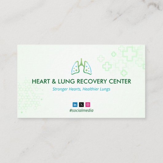 Heart & Lung Recovery Therapy | Light Green  名刺 (裏面)