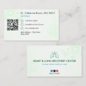 Heart & Lung Recovery Therapy | Light Green  名刺 (正面/裏面)