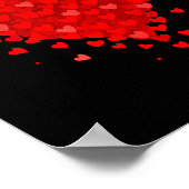 Heart Made Of Hearts Valentines Day Womens Teens G ポスター (角)