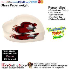 Heart Magic Beige Paperweight Heart ペーパーウェイト