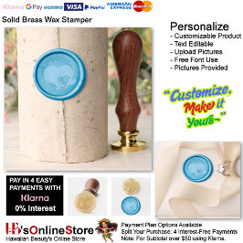 Heart Magic Blue Wax Stamper シーリングスタンプ