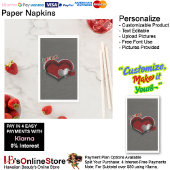 Heart Magic Charcoal Paper Napkin Guest Towel 