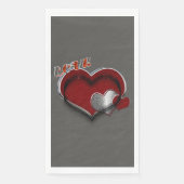 Heart Magic Charcoal Paper Napkin Guest Towel  (正面)