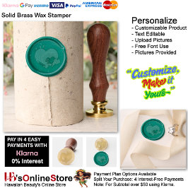 Heart Magic Dark Green Wax Stamper シーリングスタンプ