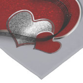 Heart Magic Gray Table Runner Household Linen ロングテーブルランナー (コーナー)