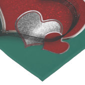 Heart Magic Green Table Runner Household Linen ロングテーブルランナー (コーナー)