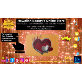 Heart Magic Love Bath Mat with a Orange Background バスマット