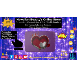 Heart Magic Love Bath Mat with a Purple Background バスマット
