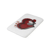 Heart Magic Love Bath Mat with a White Background バスマット (アングル)