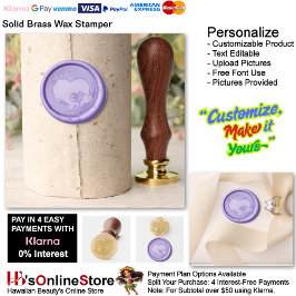 Heart Magic Patrician Purple Wax Stamper シーリングスタンプ