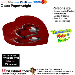 Heart Magic Red Paperweight Heart ペーパーウェイト