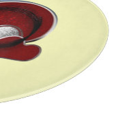 Heart Magic Round Yellow Glass Cutting Board  カッティングボード (角)