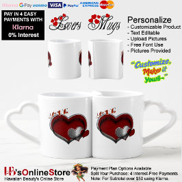 Heart Magic White Coffee Lovers Mug Set ペアカップ