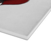 Heart Magic White Glass Cutting Board 38.1x27.9cm カッティングボード (角)