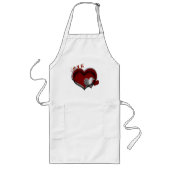 Heart Magic White Long Apron ロングエプロン (正面)