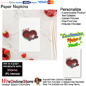 Heart Magic White Paper Napkin Guest Towel