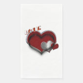Heart Magic White Paper Napkin Guest Towel (正面)