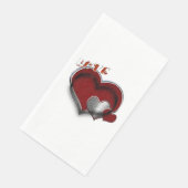 Heart Magic White Paper Napkin Guest Towel (コーナー)