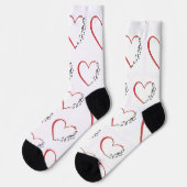 Heart Music Custom Sustainable Premium Crew Sock ソックス (左)
