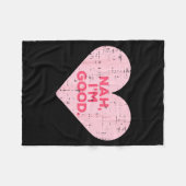 Heart Nah Im Good Anti Valentines Day Single Aware フリースブランケット (正面(横))
