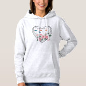 Heart Net Roses Hoodie パーカ (正面)