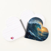 Heart Ocean Notebook | Aesthetic Spiral Notebook  ノートブック (内部)