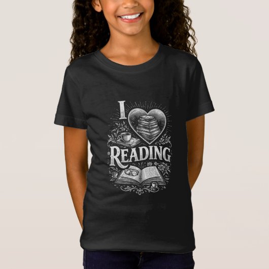 Heart of a Book Lover Tシャツ (正面)