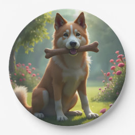 Heart Of A Hound – 愛情あふれる犬の肖像画 アートペーパー ペーパープレート