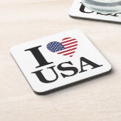 "Heart of America" ドリンクコースター (左側)