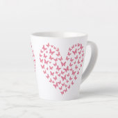 Heart of Capricious Butterflies カフェラテマグ (右アングル)