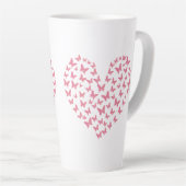 Heart of Capricious Butterflies カフェラテマグ (右アングル)