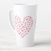 Heart of Capricious Butterflies カフェラテマグ (左アングル)