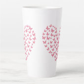 Heart of Capricious Butterflies カフェラテマグ (正面)