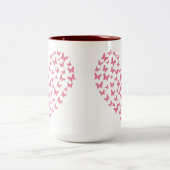 Heart of Capricious Butterflies ツートーンマグカップ (中央)