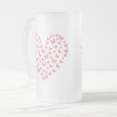 Heart of Capricious Butterflies フロストグラスビールジョッキ (正面左)