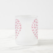 Heart of Capricious Butterflies フロストグラスマグカップ (中央)