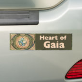 Heart of Gaia - ケルトの生命の樹 バンパーステッカー (車上)