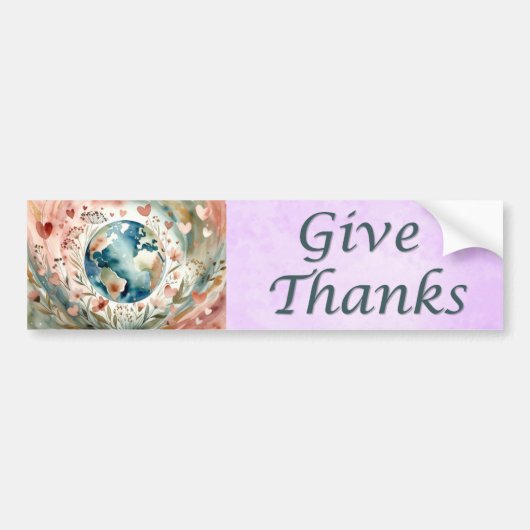 Heart of Gaia - Give Thanks ステッカー (正面)