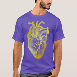 Heart of Gold Vintage Heart Anatomy Tシャツ