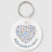 Heart of Great Danes – Artistic Dog Gift キーホルダー (正面)